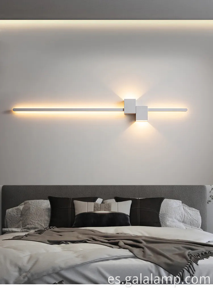 Lámpara de pared de tira minimalista, lámpara de pared de fondo, lámpara de corredor nórdico